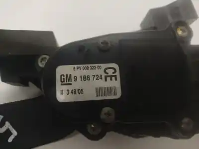 Second-hand car spare part accelerator pedal for opel vectra c gts (z02) 1.9 cdti (f68) oem iam references 9186724  00832200