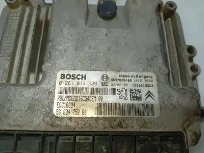 Автозапчастина б/у ебу контролер двигуна для peugeot 207/207+ (wa_, wc_) 1.4 hdi посилання на oem iam 9663475880 0281012529 9657699480
