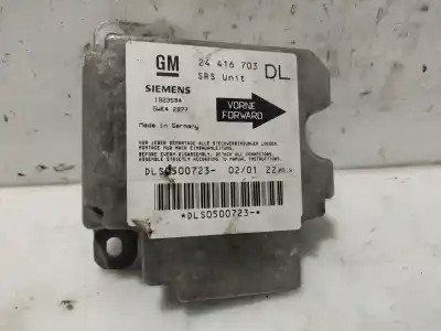 Автозапчастина б/у блок управління подушками безпеки для opel astra g sedán (t98) 1.6 (f69) посилання на oem iam 24416703