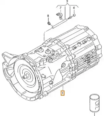 Recambio de automóvil de segunda mano de CAJA CAMBIOS para VOLKSWAGEN TOUAREG (7LA, 7L6, 7L7)  referencias OEM IAM FEA 08D300046AX 08D300046A