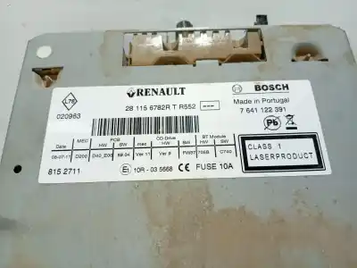 Second-hand car spare part audio system / radio cd for renault kangoo express (fw0/1_) 1.5 dci 70 (fw0a, kw0v) oem iam references 281156728r 7641122391 