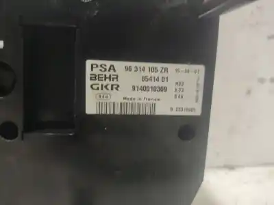 Peça sobressalente para automóvel em segunda mão comando de sofagem (chauffage / ar condicionado)  por citroen xsara picasso (n68) 2.0 hdi referências oem iam 96314105zr 8541401 9140010369 Peça sobressalente para automóvel em segunda mão comando de sofagem (chauffage / ar condicionado)  por citroen xsara picasso (n68) 2.0 hdi referências oem iam 96314105zr 8541401 9140010369