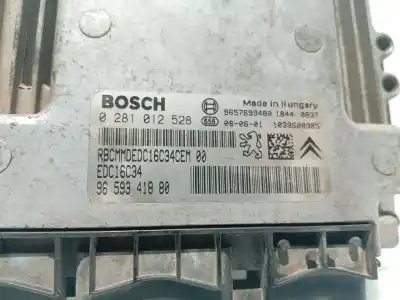 Автозапчастина б/у ебу контролер двигуна для peugeot 206 fastback (2a/c) 1.4 hdi eco 70 посилання на oem iam 9659341880 0281012528 9657699480 / 1039s08905