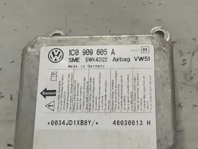 Автозапчастина б/у блок управління подушками безпеки для seat toledo ii (1m2) 1.6 16v посилання на oem iam 1c0909605a 5wk43122 