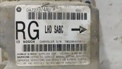 Автозапчасти б/у блок управления подушками безопасности за chrysler voyager (rg) motor 2.8 ltr. - 110 kw crd cat ссылки oem iam 04727374ad  