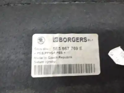 Second-hand car spare part parcel shelf for skoda octavia iii (5e3, nl3, nr3) 1.6 tdi oem iam references 5e5867769e6v0  5e5867769e