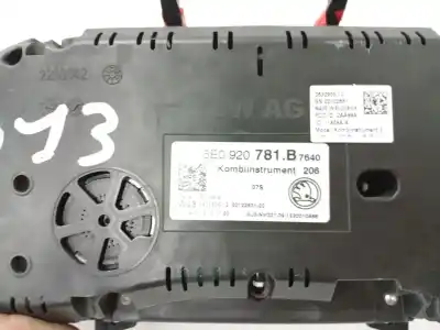 Peça sobressalente para automóvel em segunda mão quadrante por skoda octavia iii (5e3, nl3, nr3) 1.6 tdi referências oem iam 5e1857007af9b9 263290512 5e0920781b