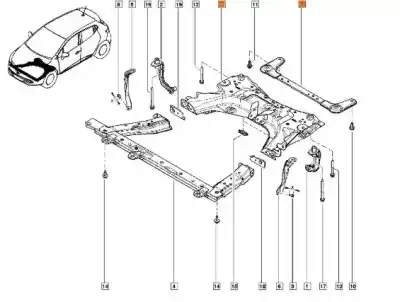 Peça sobressalente para automóvel em segunda mão  por RENAULT CLIO IV GRANDTOUR (KH_)  Referências OEM IAM 544017239R 544017281R 8200537419