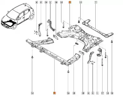 Автозапчастина б/у  для RENAULT CLIO IV GRANDTOUR (KH_)  Посилання на OEM IAM 544017239R 544017281R 622105747R