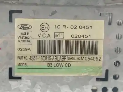Автозапчасти б/у аудиосистема / радио cd за ford fusion (ju_) 1.4 tdci ссылки oem iam 4s6118c815abuabp  
