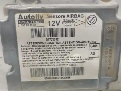 Автозапчастина б/у блок управління подушками безпеки для fiat doblo monospace (119_, 223_) 1.9 jtd (223axe1a) посилання на oem iam 51705342 550903500 