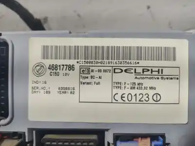 Second-hand car spare part electronic module for fiat doblo monospace (119_, 223_) 1.9 jtd (223axe1a) oem iam references 46817786  
