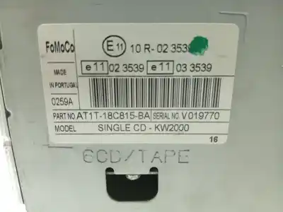Автозапчасти б/у аудиосистема / радио cd за ford transit connect (p65_, p70_, p80_) 1.8 tdci ссылки oem iam 019770  at1t18c815ba