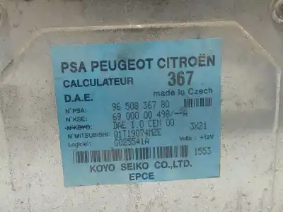 Pièce détachée automobile d'occasion module électronique pour citroen c3 i (fc_, fn_) 1.4 hdi références oem iam 9650836780 q1t19074mze 