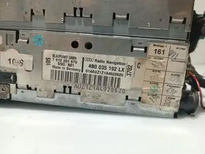 Peça sobressalente para automóvel em segunda mão sistema de áudio / rádio cd por audi a6 c5 avant (4b5) 1.9 tdi referências oem iam 4b0035192lx  