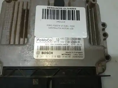 Second-hand car spare part ecu engine control for ford fiesta vi (cb1, ccn) 1.0 ecoboost oem iam references e1ba12b684aa 0261s11310 dn1t15k600ed