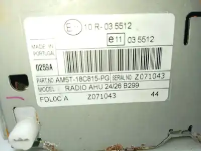 Pièce détachée automobile d'occasion système audio / radiocd pour ford fiesta vi (cb1, ccn) 1.0 ecoboost références oem iam am5t18c815pg  