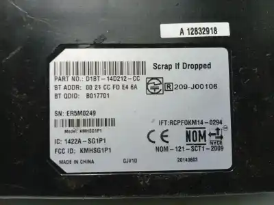 Second-hand car spare part electronic module for ford fiesta vi (cb1, ccn) 1.0 ecoboost oem iam references d1bt14d212cc 209j00106 