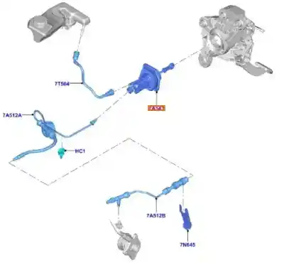 Pezzo di ricambio per auto di seconda mano POMPA FRIZIONE per FORD MONDEO V FASTBACK (CE) 2.0 TDCI Riferimenti OEM IAM 5180143  