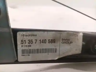 Second-hand car spare part rear left window regulator for bmw 3 (e90) 320 d oem iam references 51357140589  