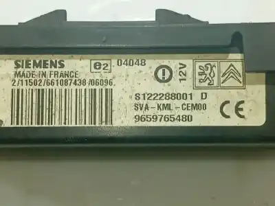 Pezzo di ricambio per auto di seconda mano modulo elettronico per peugeot 207/207+ (wa_, wc_) 1.6 hdi riferimenti oem iam s122288001