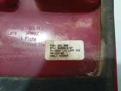 Peça sobressalente para automóvel em segunda mão farolim traseiro direito por bmw x5 (e53) 3.0 d referências oem iam 63146901572  