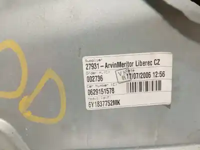 Автозапчасти б/у регулятор стекла переднего правого за skoda fabia i (6y2) 1.2 ссылки oem iam 6y0837656  