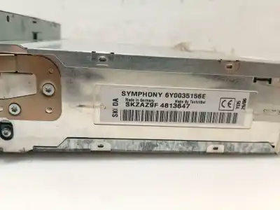 Second-hand car spare part audio system / radio cd for skoda fabia i (6y2) 1.2 oem iam references 6y0035156e  