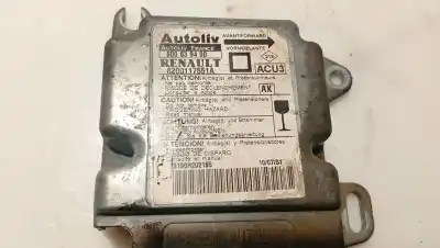 Автозапчастина б/у блок управління подушками безпеки для renault megane i (ba0/1_) 1.9 dti (ba1u) посилання на oem iam 8200117651a acu3 600639400