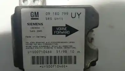 Автозапчастина б/у блок управління подушками безпеки для opel astra g sedán (t98) 1.6 (f69) посилання на oem iam 09180799 5wk42905 