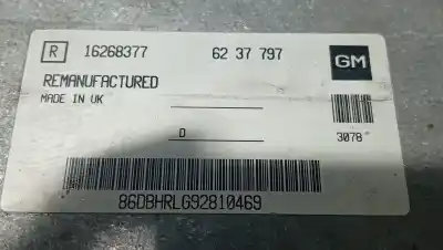 Автозапчасти б/у блок управления двигателем за opel astra g sedán (t98) 1.6 (f69) ссылки oem iam 16268377 86dbhrlg92810469 6237797