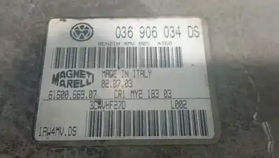 Second-hand car spare part ecu engine control for seat leon (1m1) 1.6 16 v oem iam references 036906034ds  