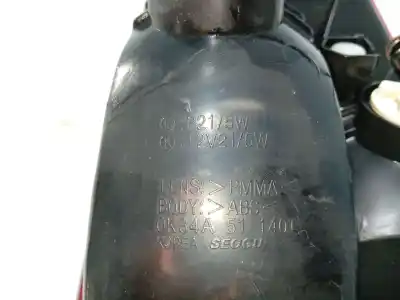 Second-hand car spare part left tailgate light for kia rio i fastback (dc) 1.3 oem iam references 0k34g51160d  