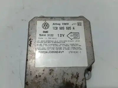 Peça sobressalente para automóvel em segunda mão centralina de airbag por seat leon (1m1) 1.6 16 v referências oem iam 1c0909605a 0034jd06nd4 5wk43122