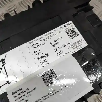 Peça sobressalente para automóvel em segunda mão bateria por ford puma j2k, cf7 (2019-..) coupe referências oem iam lx7a-10b759-ae  
