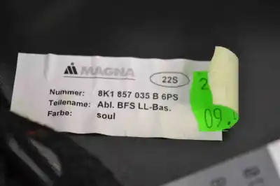 Pezzo di ricambio per auto di seconda mano scatola di guanti per audi a5 8t3 (2007-2016) riferimenti oem iam 8k1857035b  