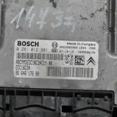 Автозапчастина б/у ЕБУ КОНТРОЛЕР ДВИГУНА для CITROEN C4 PICASSO I UD_  Посилання на OEM IAM 9653958980,0281012981  