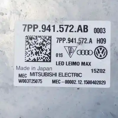 Second-hand car spare part left headlight for audi q7 4m (2015-..) off-road oem iam references 4m0941033a,7pp941572ab,7pp941572a,w003t25075  