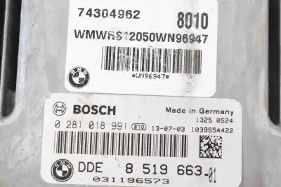 Second-hand car spare part ecu engine control for mini paceman r61 (2012-2016) oem iam references 8519663,0281018991  