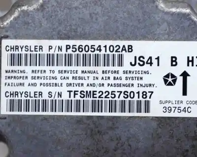 Peça sobressalente para automóvel em segunda mão centralina de airbag por dodge avenger (2007-2014) referências oem iam p56054102ab  