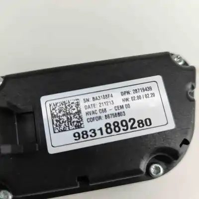 Pezzo di ricambio per auto di seconda mano unità di aria condizionata per opel mokka (2020-..) off-road riferimenti oem iam 9831889280  