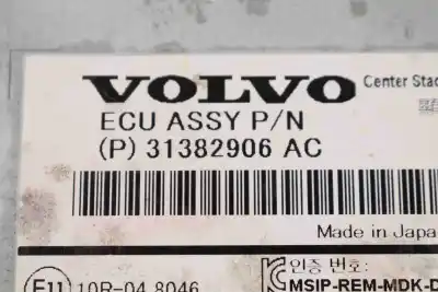 Peça sobressalente para automóvel em segunda mão display gps / multimídia por volvo v40 hatchback (2012-2019) referências oem iam 31382906ac,31382906  