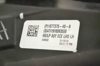 Second-hand car spare part left headlight for tesla model 3 (2018-..) oem iam references 1077375-40-b,1110796-00-d  