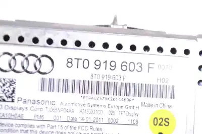 Second-hand car spare part multifunction display for audi a4 8k2, b8 (2007-2015) oem iam references 8t0919603f  
