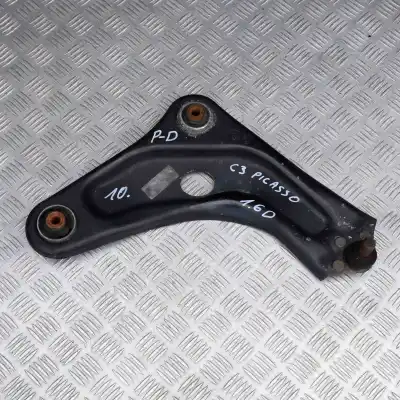 Second-hand car spare part front right lower suspension arm for citroen c3 picasso (2009-..) mpv oem iam references d27  