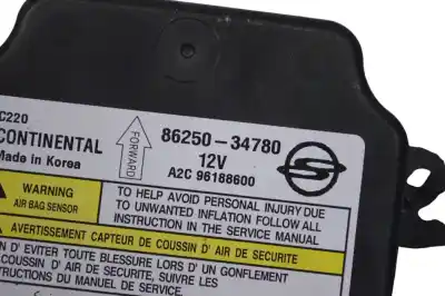 Автозапчастина б/у блок управління подушками безпеки для ssangyong korando (2010-..) off-road посилання на oem iam 86250-34780  