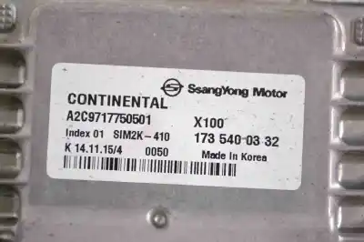 Second-hand car spare part ecu engine control for ssangyong tivoli (2015-..) off-road oem iam references 1735400332  