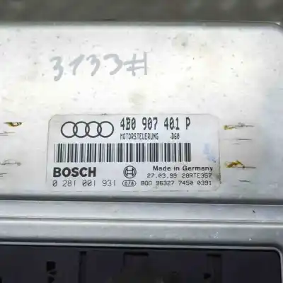 Second-hand car spare part ecu engine control for audi a6 4b2, c5 (1997-2005) oem iam references 28rte357,0281001931,4b0907401p  