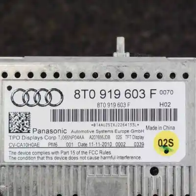 Second-hand car spare part multifunction display for audi a5 8t3 (2007-2016) oem iam references 8t0919603f  