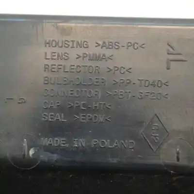 Second-hand car spare part left tailgate light for dacia duster (2010-2018) oem iam references   